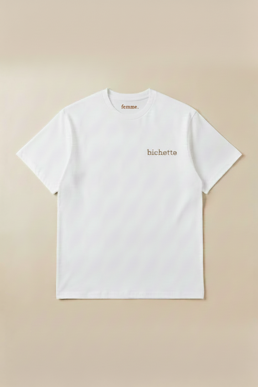T-shirt bichette femme marron chaud