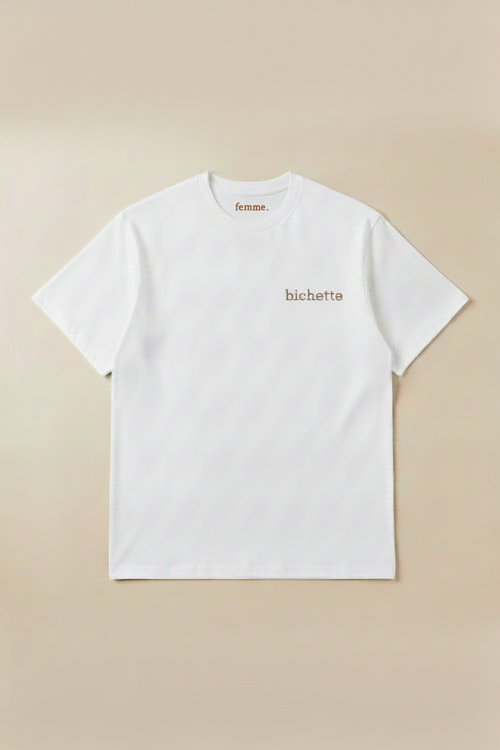 T-shirt bichette femme marron chaud