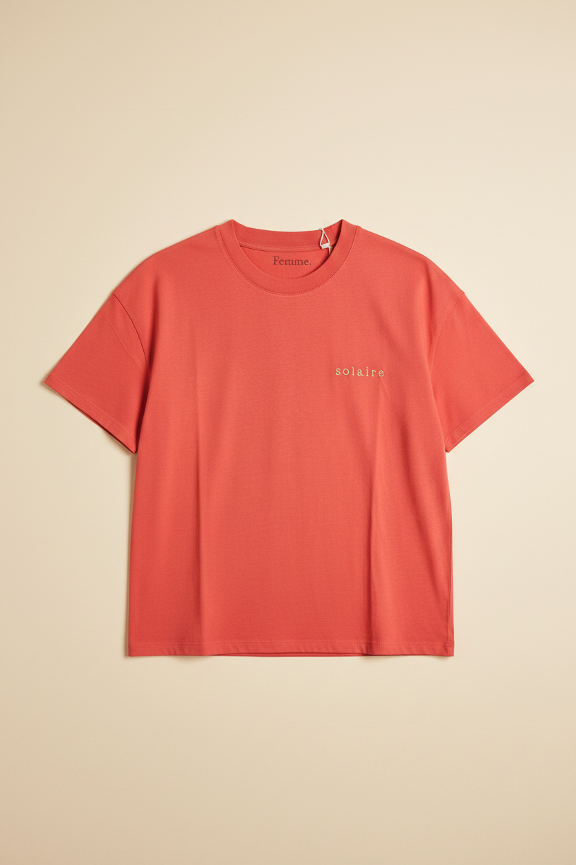 T-shirt Solaire fond beige